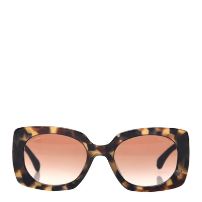 Chanel Denim Rectangle Sunglasses 5406 Tortoise 2 of 8