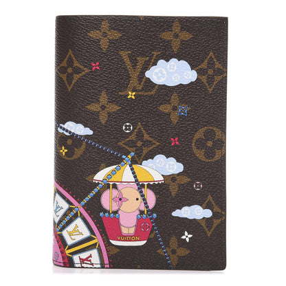 Louis Vuitton Monogram 2020 Christmas Animation Big Wheel Passport Cover Rose Ballerine 1 of 6
