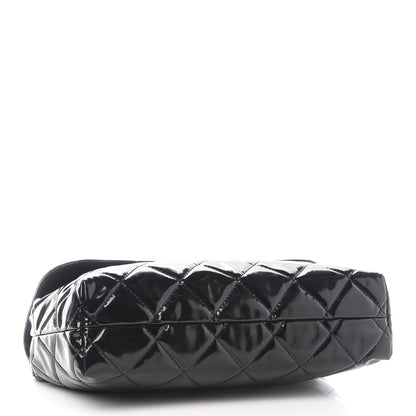 Chanel Vinyl Quilted In the Business Flap Bag Black 4 of 10
