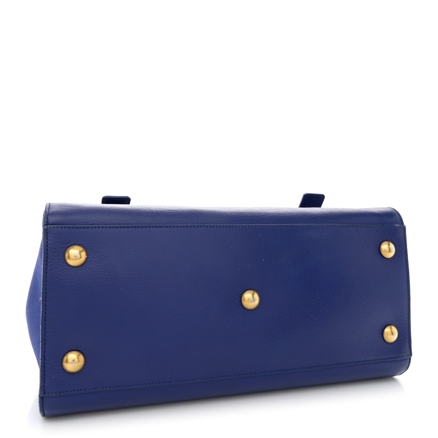 Calfskin Canvas Medium Muse Two Blue