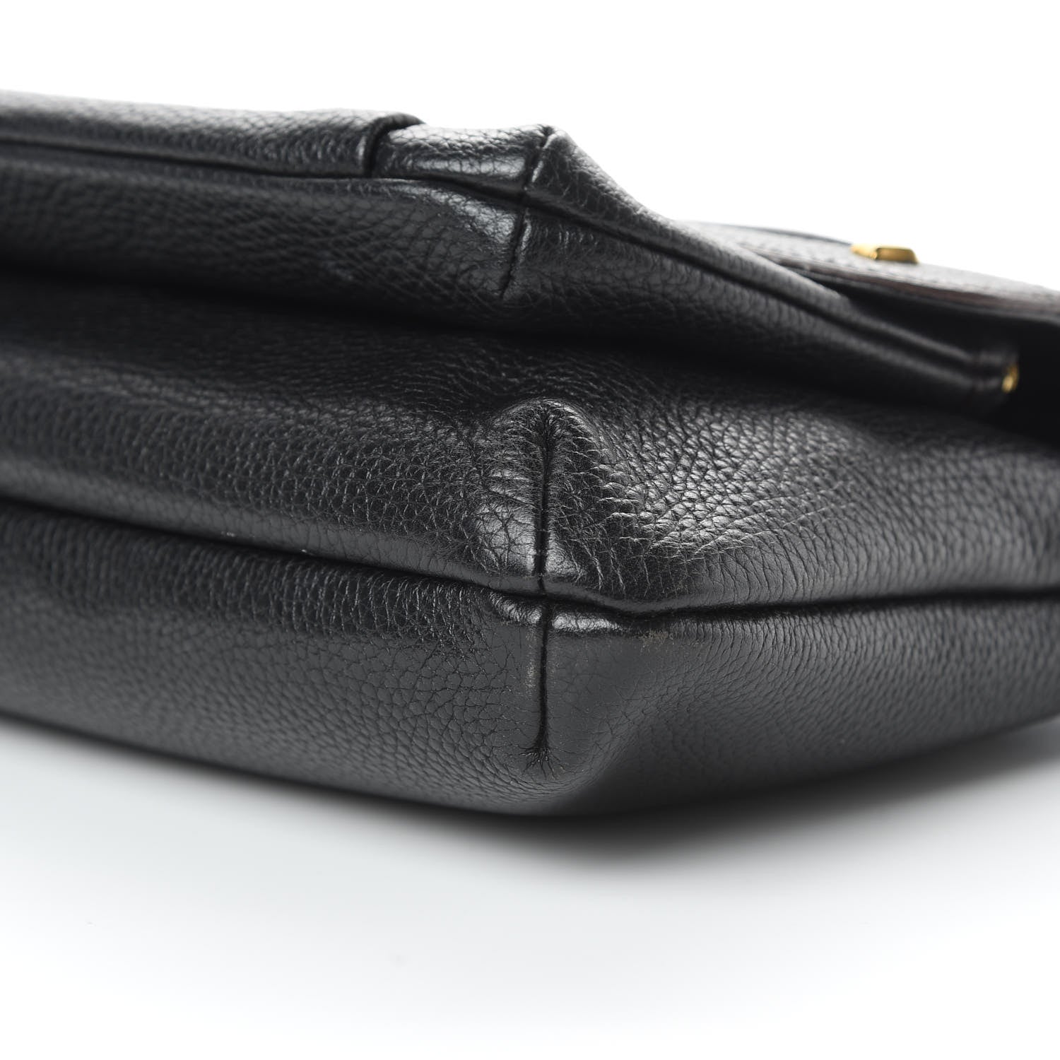 MCM Grained Calfskin Studded Shoulder Bag Black 11 of 13