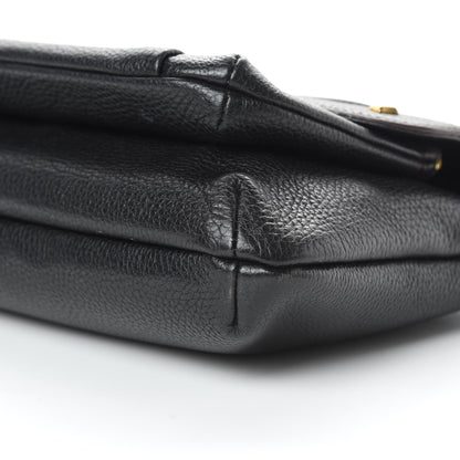 MCM Grained Calfskin Studded Shoulder Bag Black 11 of 13