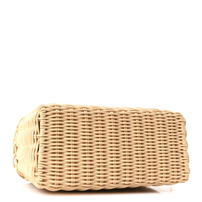 Loro Piana Wicker Calfskin North South L19 Extra Pocket Pouch Ivory 4 of 9