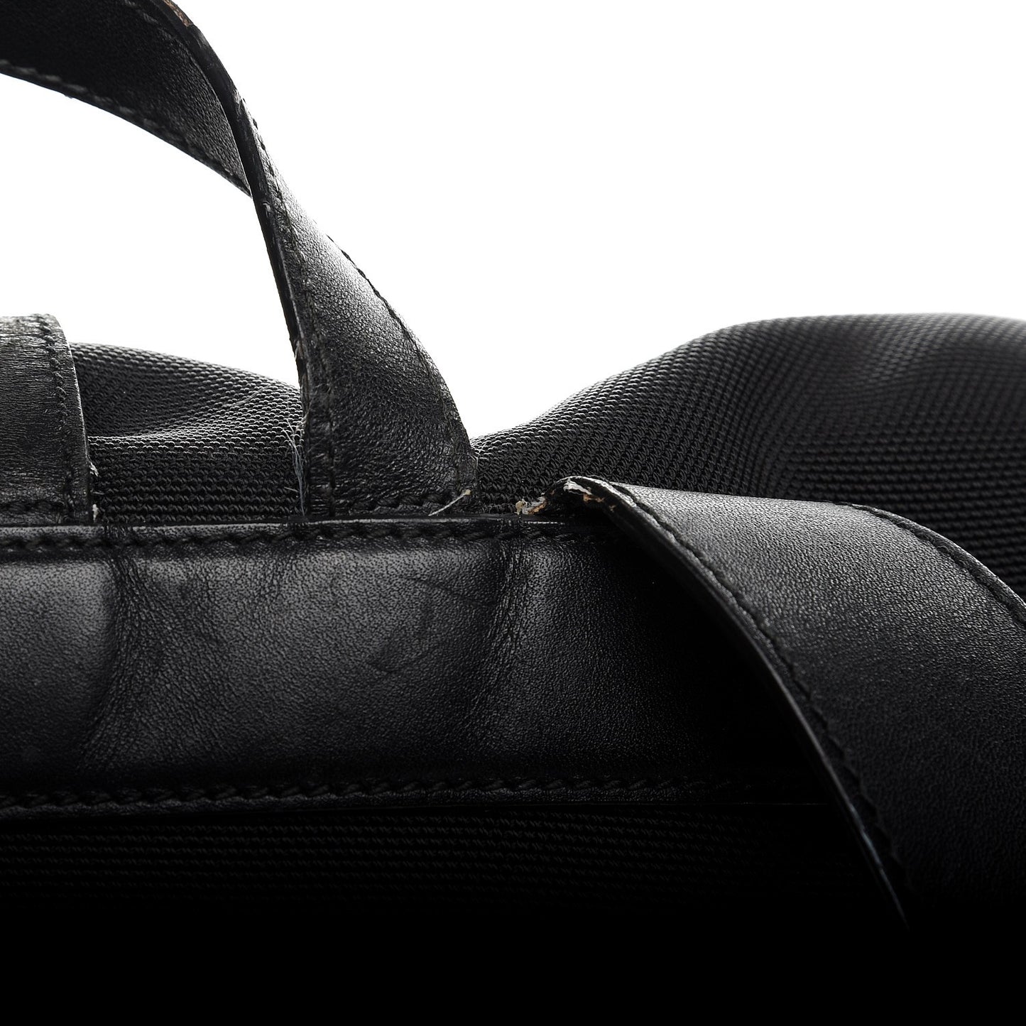 Techno Canvas Web Single Buckle Backpack Black