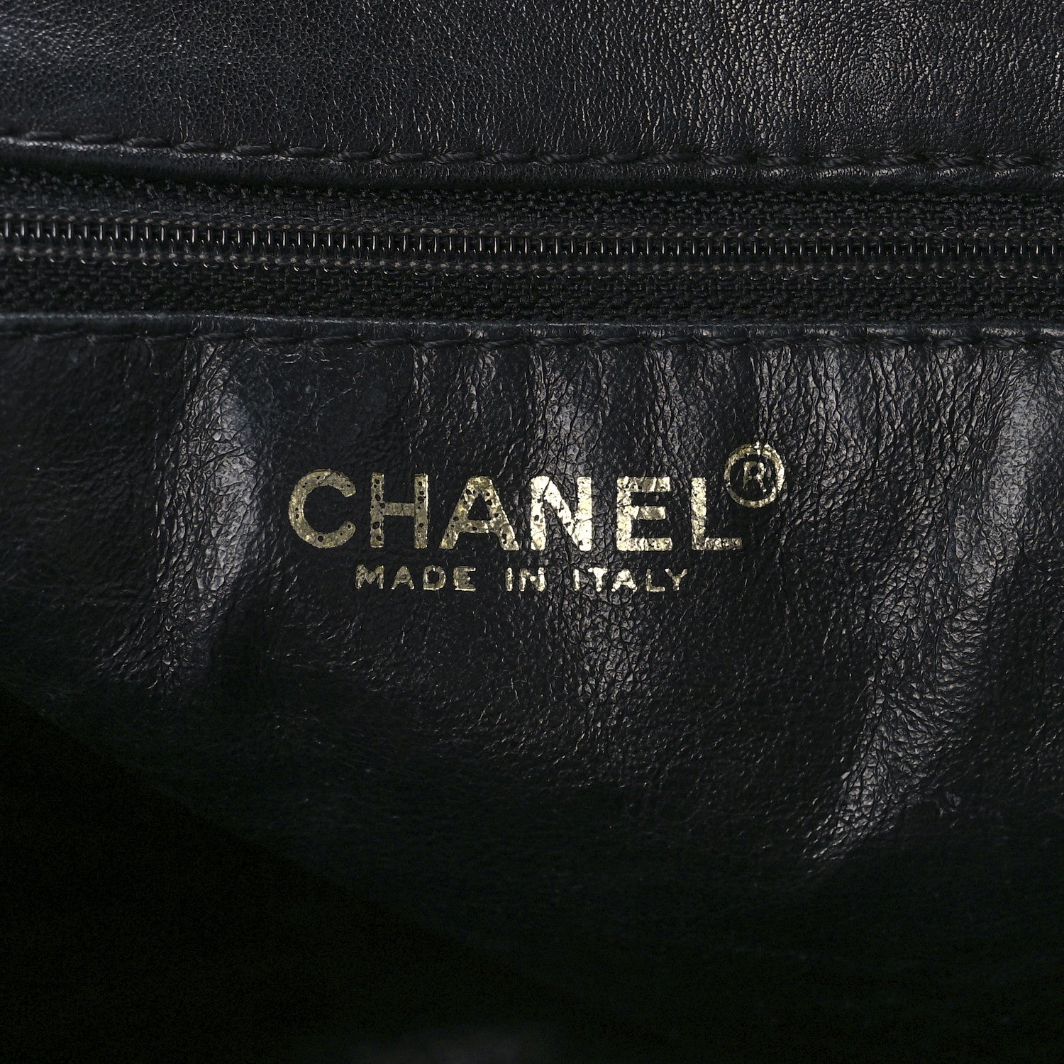 Chanel Calfskin Stitched Chocolate Bar Shopping Tote Black 6 of 12
