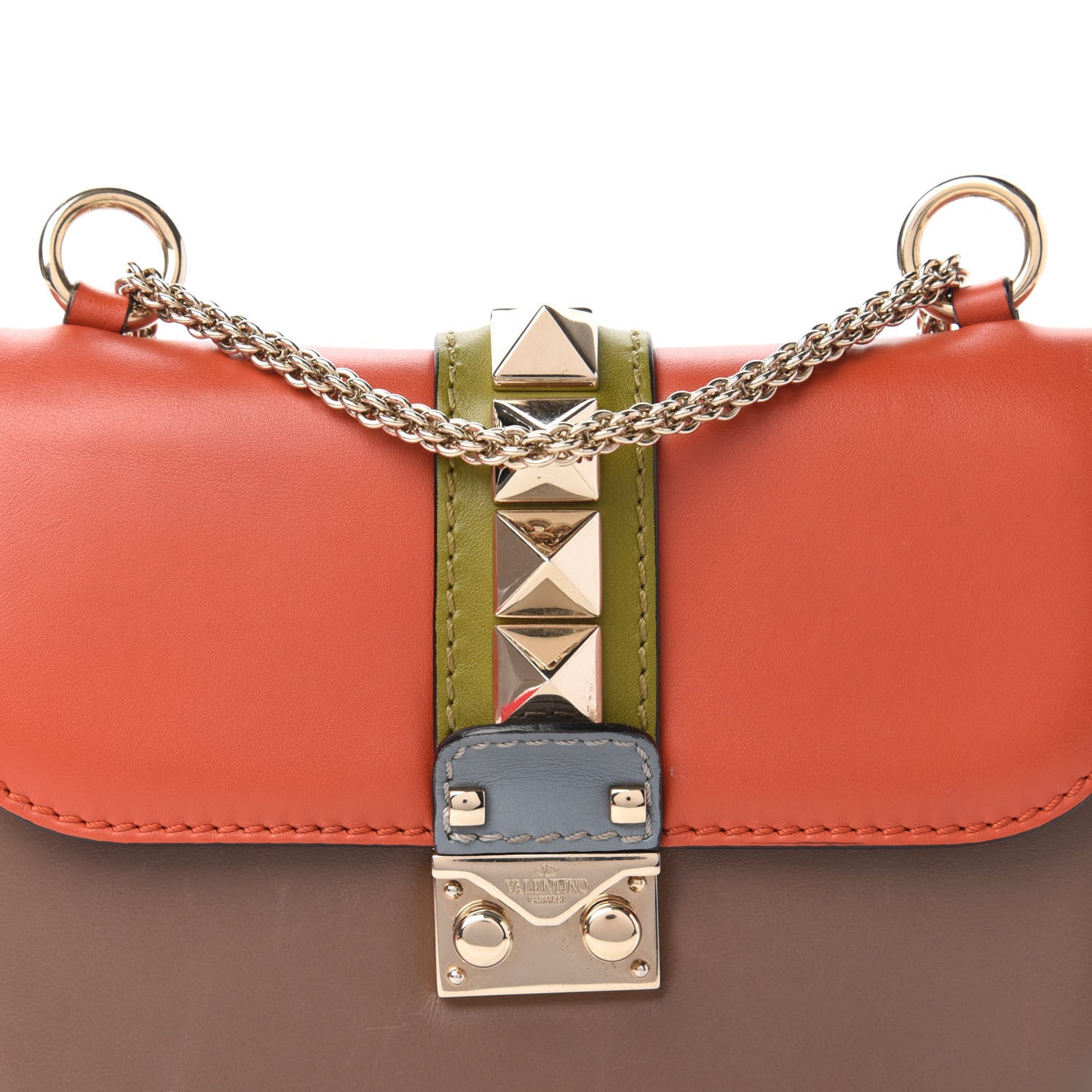 Valentino Garavani Vitello Small Glam Lock Rockstud Flap Multicolor 10 of 10