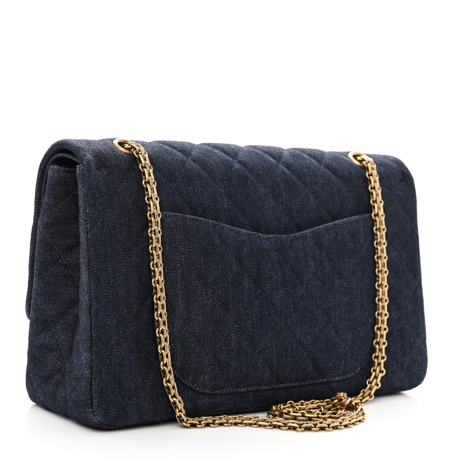 Chanel Denim Quilted 2.55 Reissue 225 Flap Dark Blue 3 of 10
