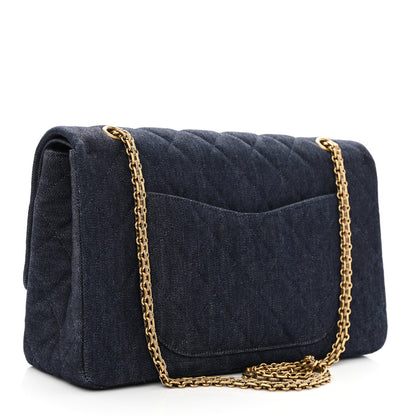 Chanel Denim Quilted 2.55 Reissue 225 Flap Dark Blue 3 of 10