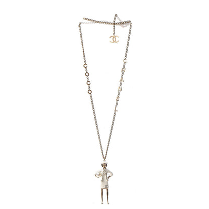 Chanel Coco CC Pendant Necklace Gold 3 of 10