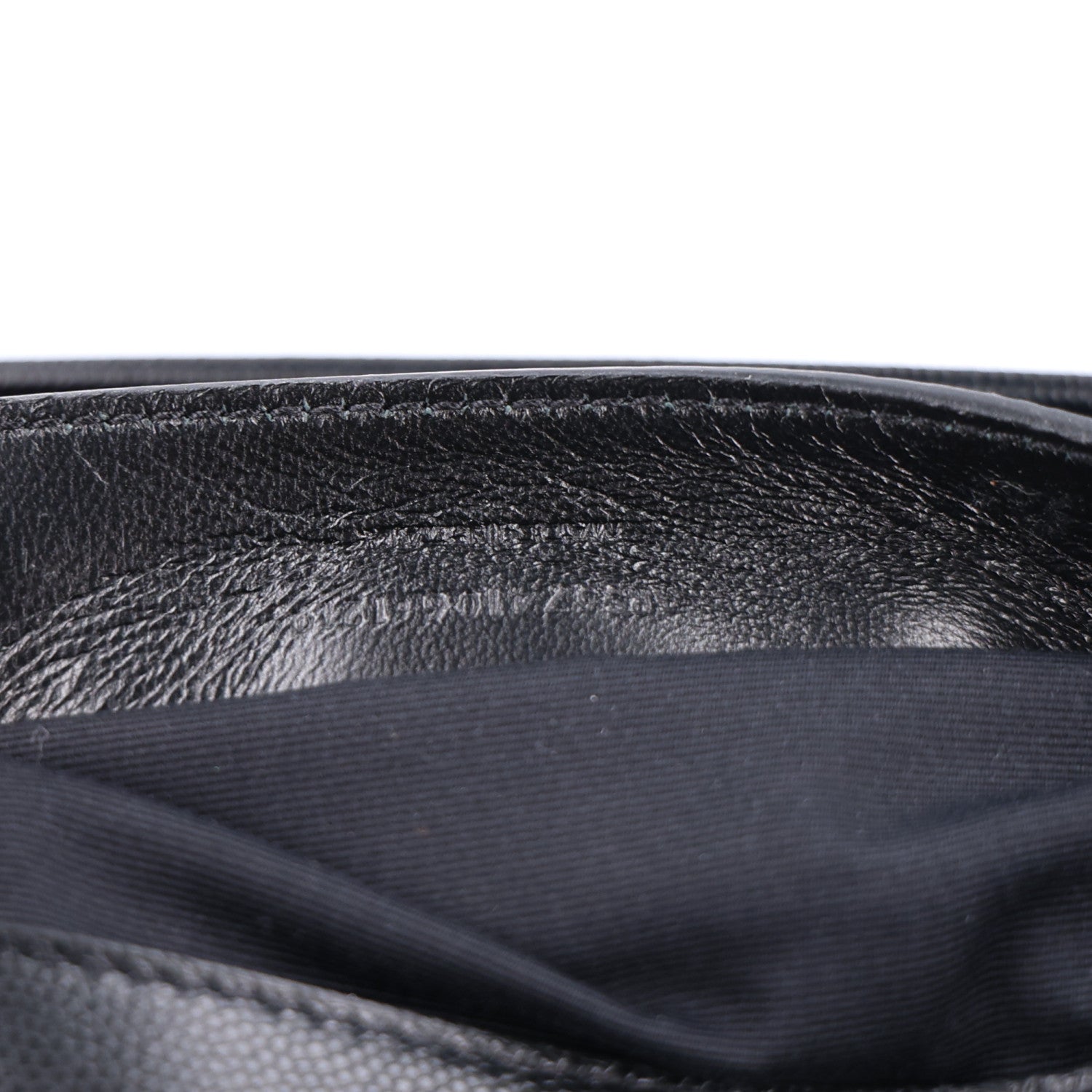 Saint Laurent Grain De Poudre Medium West Hollywood Monogram Fold-Over Black 7 of 10