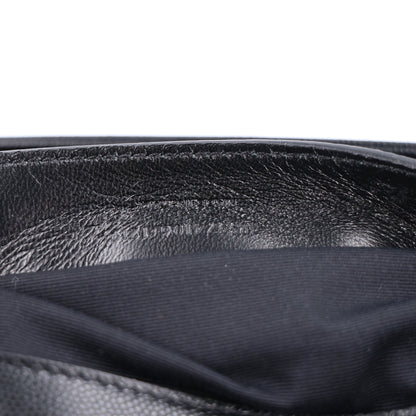 Saint Laurent Grain De Poudre Medium West Hollywood Monogram Fold-Over Black 7 of 10