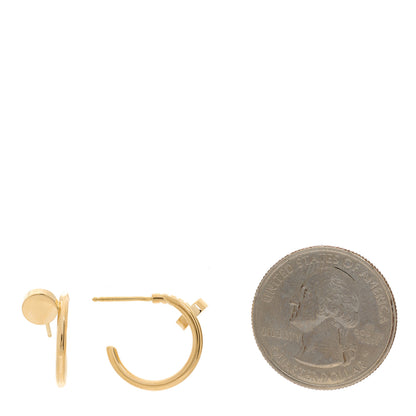 Cartier 18K Yellow Gold Juste Un Clou Hoop Earrings 2 of 6