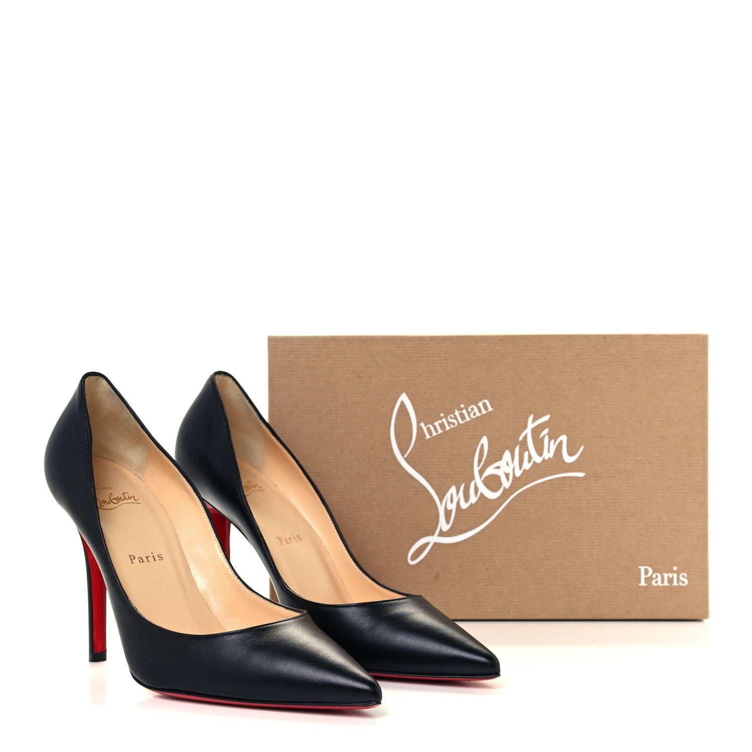 Christian Louboutin Nappa Apostrophy 100 Pumps 39 Black 11 of 11