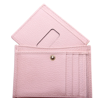 Gucci Pebbled Calfskin Butterfly Card Case Wallet Perfect Pink 10 of 12
