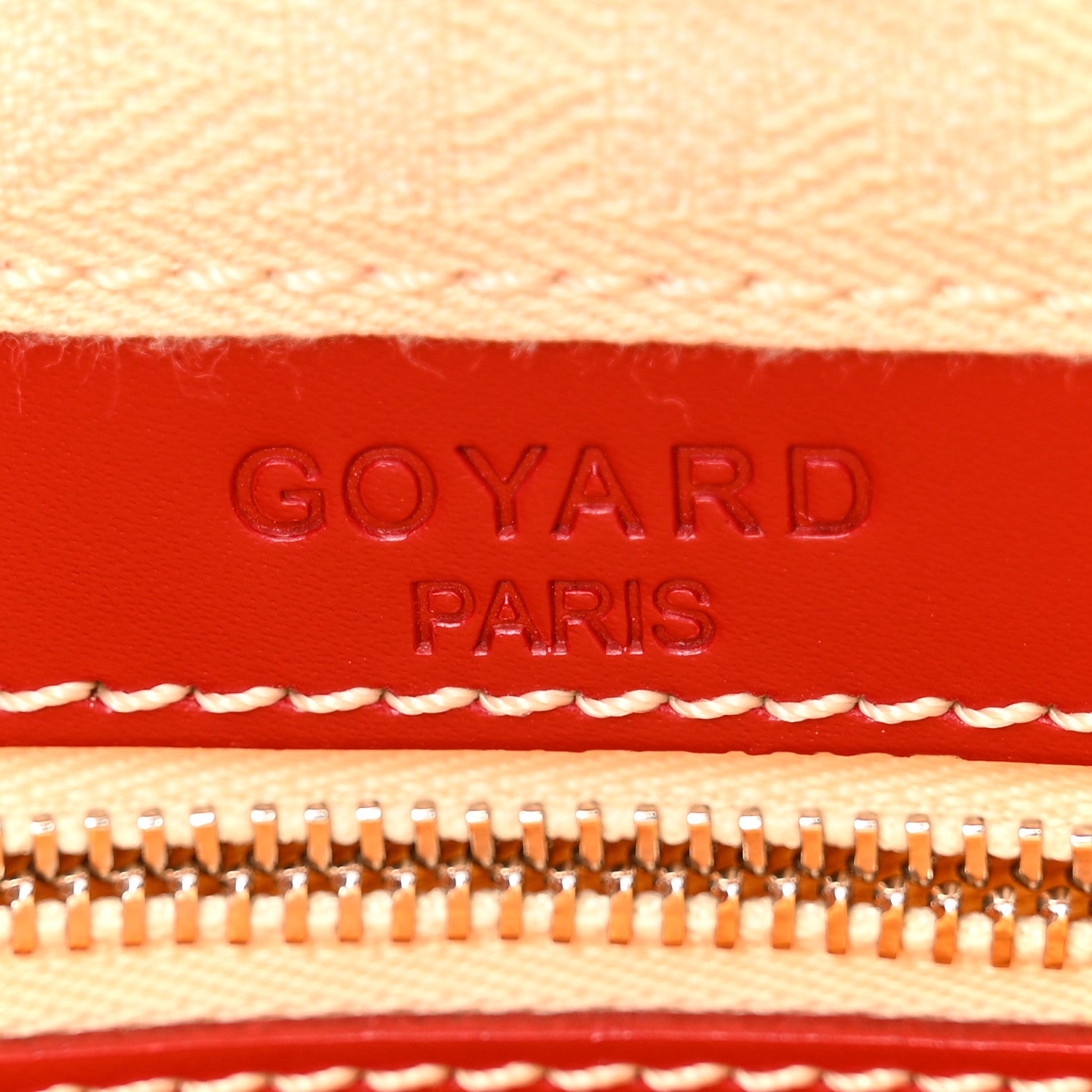 Goyard Goyardine Beluga PM Tote Red 6 of 9