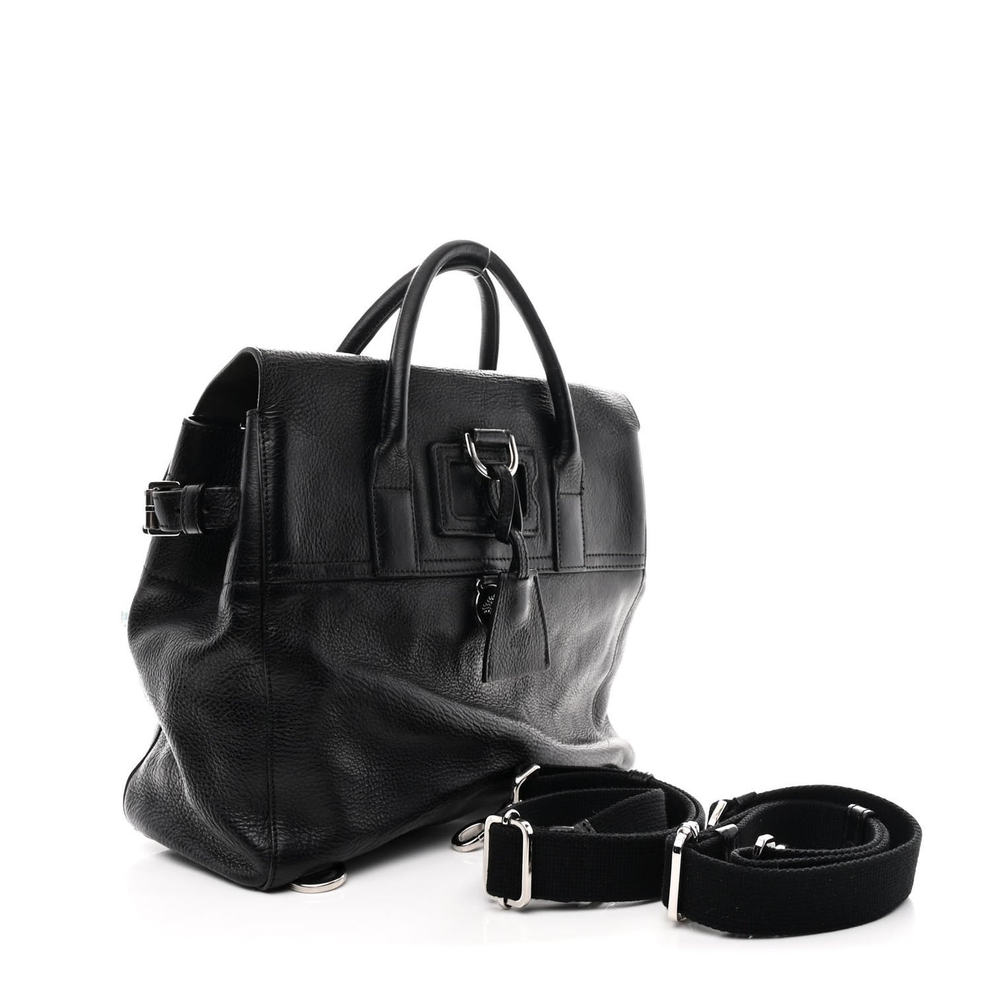 Classic Grain Calfskin Small Bayswater Backpack Black