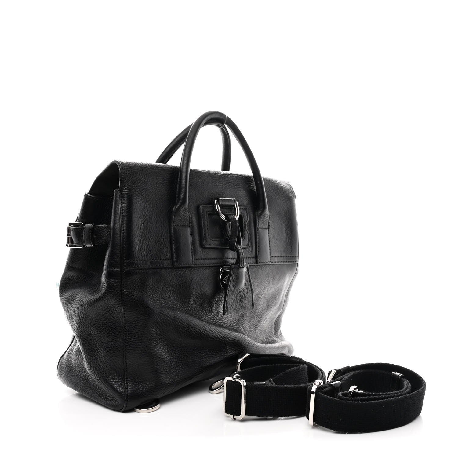 Mulberry Classic Grain Calfskin Small Bayswater Backpack Black 3 of 10