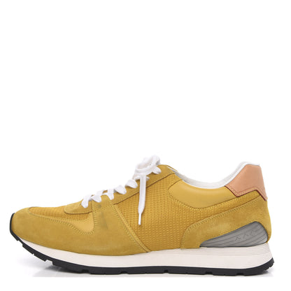 Louis Vuitton Calfskin Suede Abbesses Sneakers 8 Jaune 1 of 11