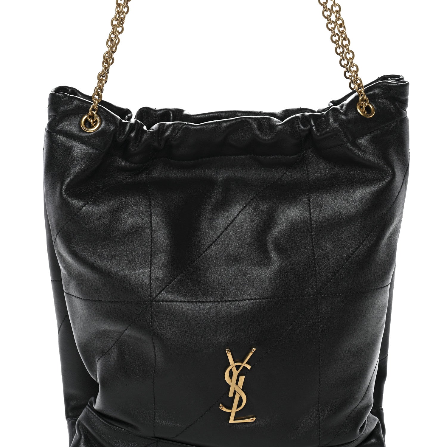 Saint Laurent Lambskin Matelasse Monogram Medium Jamie 4.3 Pochon Black 9 of 11