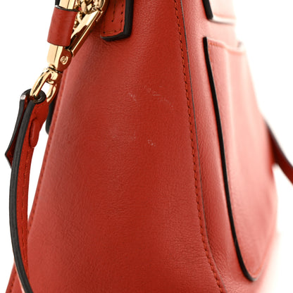 Chloe Calfskin Small Faye Day Shoulder Bag Dahlia Red 11 of 14
