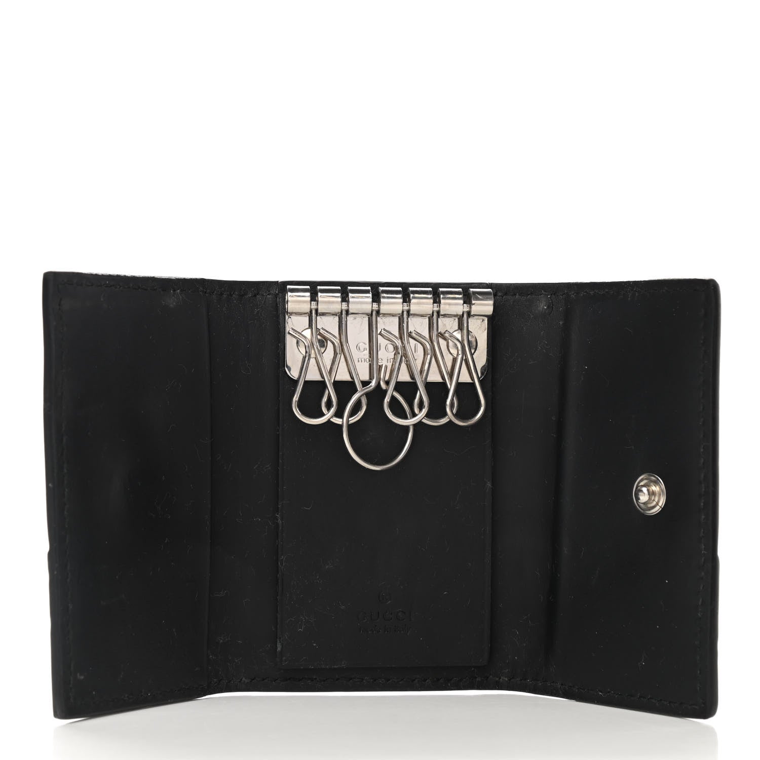 Gucci Guccissima Mistral 6 Key Holder Case Black 5 of 9