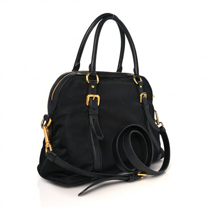 Prada Tessuto Nylon Saffiano Tote Black 2 of 8