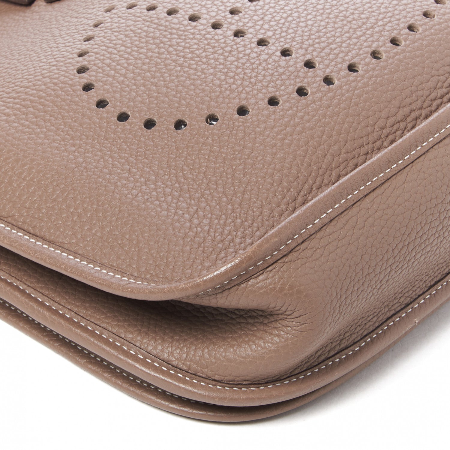 Hermes Taurillon Clemence Evelyne II PM Etoupe 5 of 7