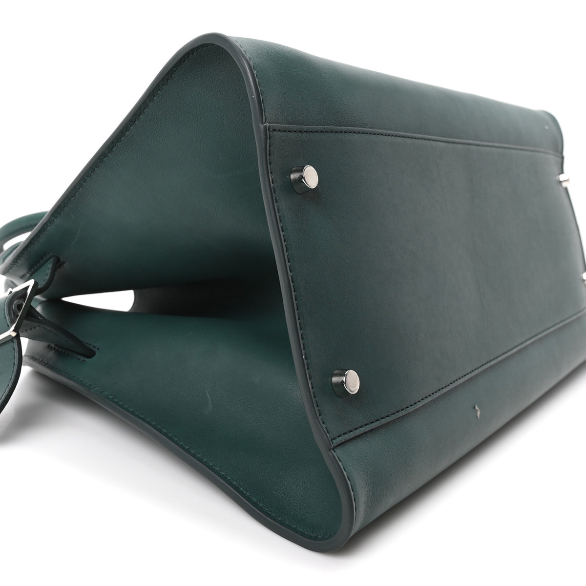 The Row Polished Saddle Calfskin EW Margaux Cyprus 8 of 9