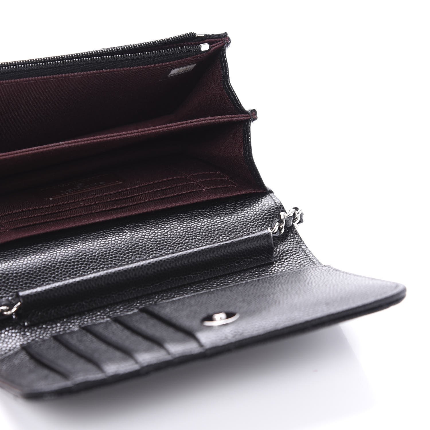 Chanel Caviar Quilted Mini Wallet On Chain WOC Black 5 of 11