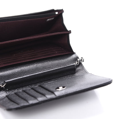 Chanel Caviar Quilted Mini Wallet On Chain WOC Black 5 of 11