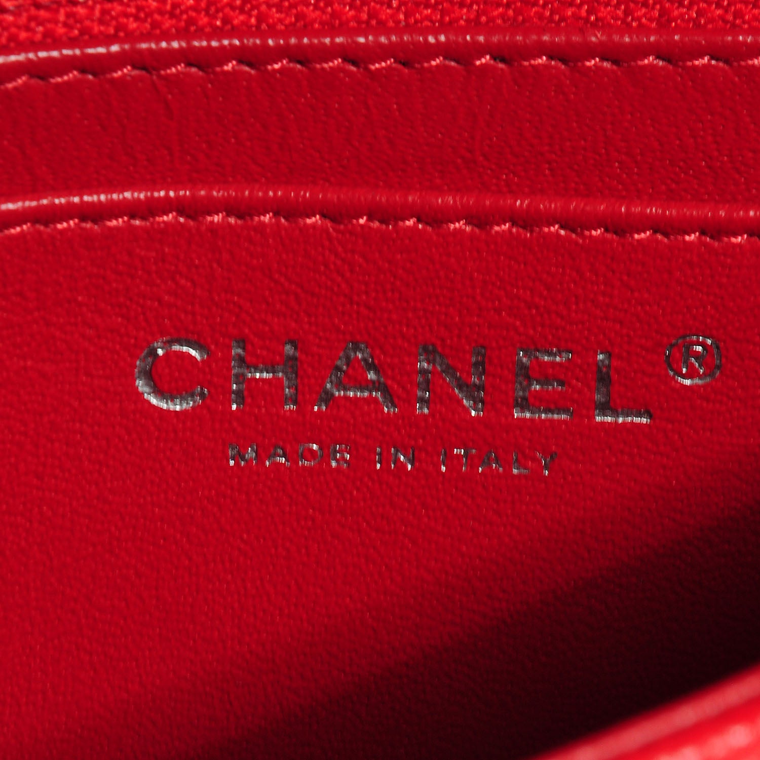 Chanel Caviar Quilted Mini Flap Red 8 of 9