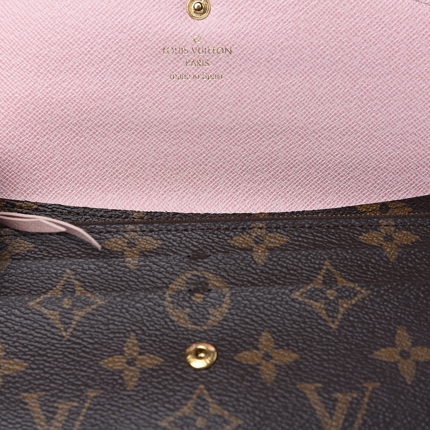 Louis Vuitton Monogram Emilie Wallet Rose Ballerine 10 of 11