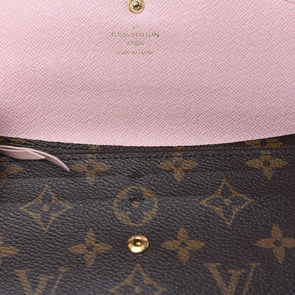Louis Vuitton Monogram Emilie Wallet Rose Ballerine 10 of 11