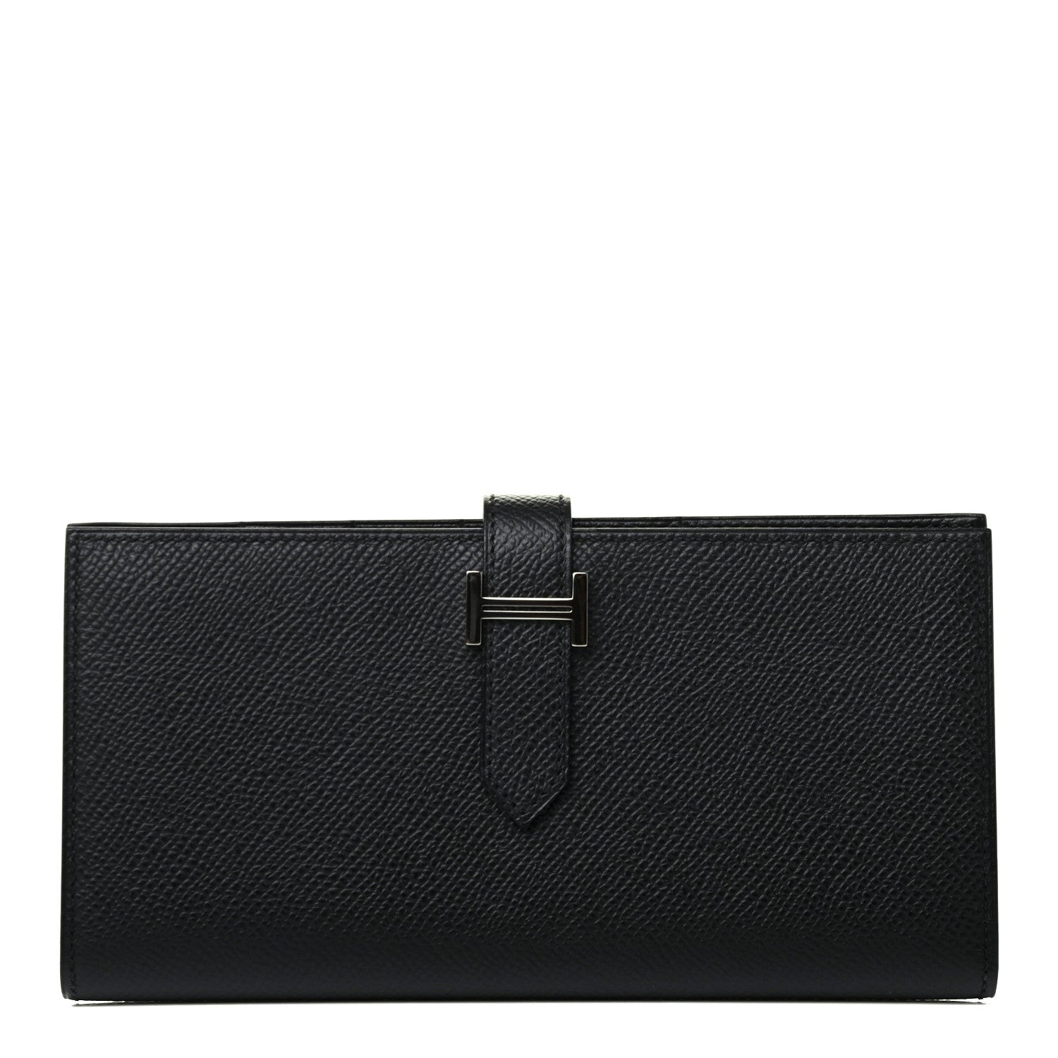 Hermes Epsom Bearn Gusset Wallet Black 1 of 8