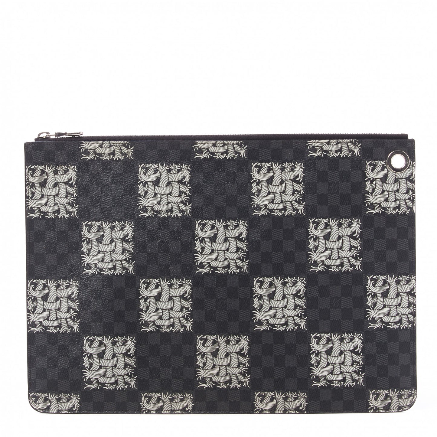 Damier Graphite Rope Pochette Joules GM White