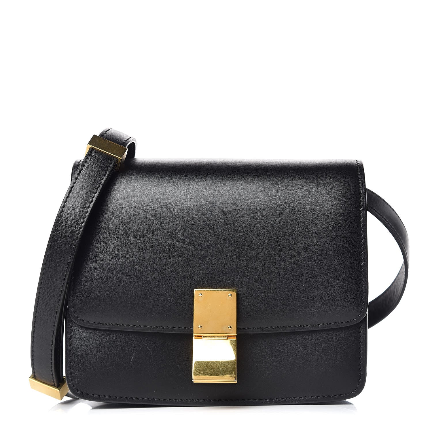 Celine Box Calfskin Small Classic Box Flap Bag Black 1 of 16