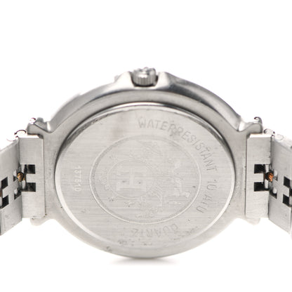 Hermes Stainless Steel 37mm Clipper Quartz Watch Gold 4 of 5