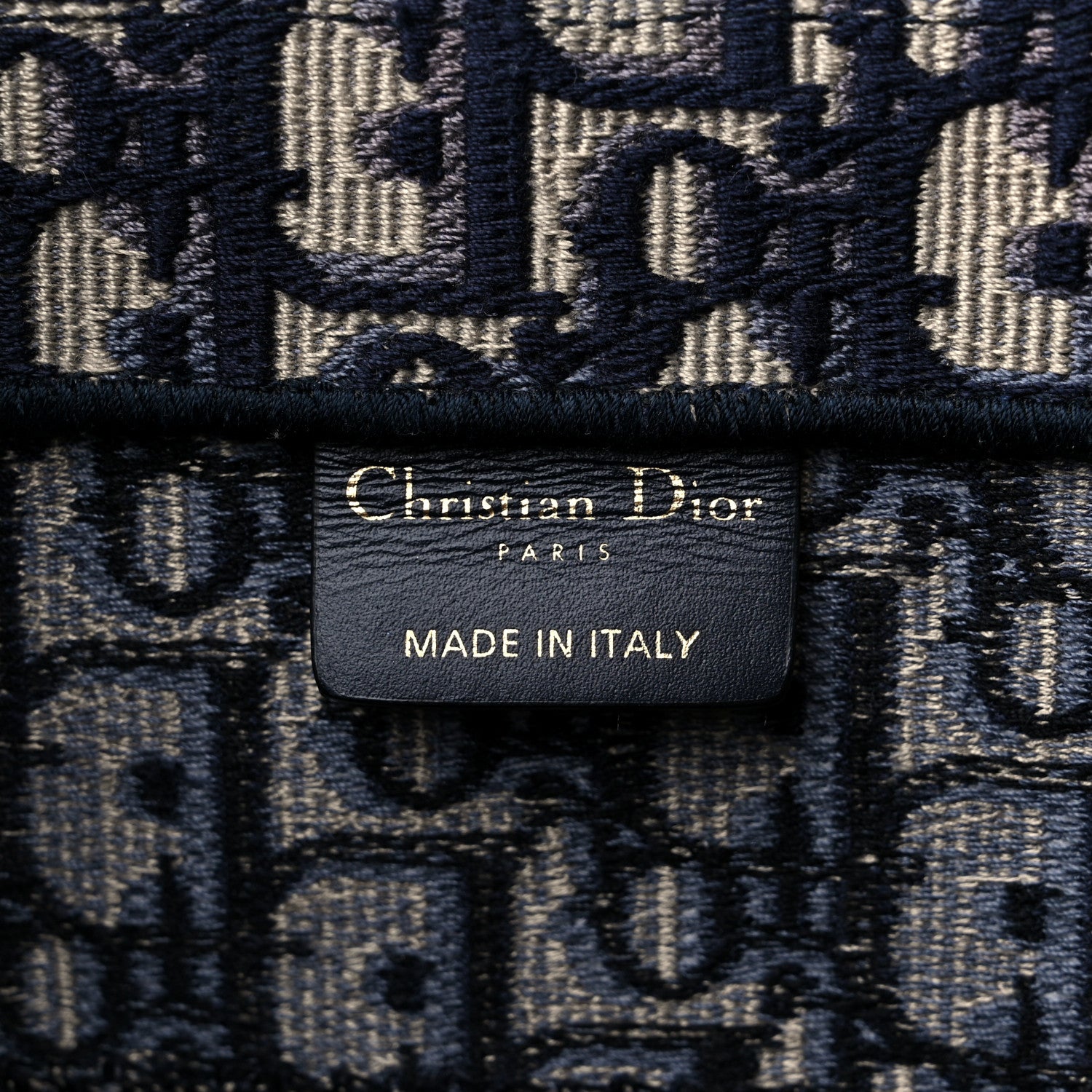 Christian Dior Oblique Medium Book Tote Blue Multicolor 6 of 14