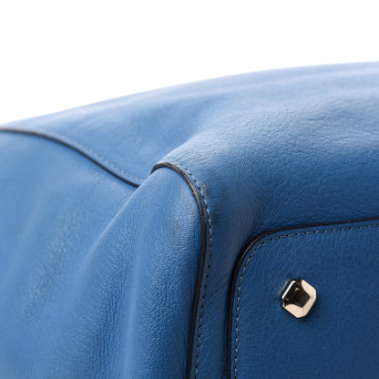 MCM Calfskin Tote Blue 7 of 16