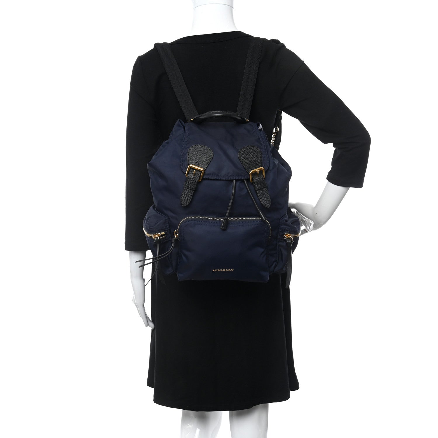 Burberry Nylon Medium Rucksack Backpack Ink Blue 2 of 9