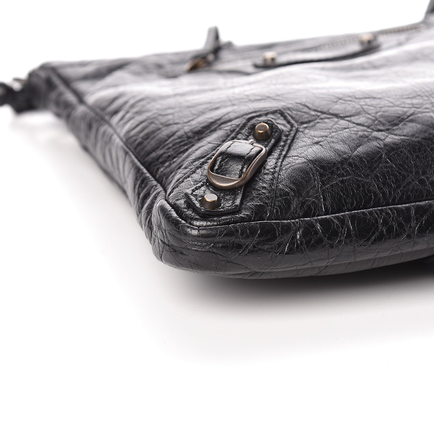 Balenciaga Agneau Classic Hardware Flat Crossbody Black 8 of 10