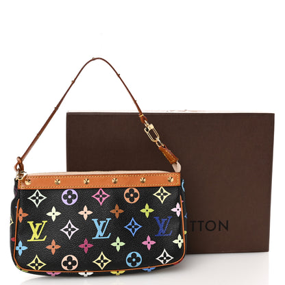 Louis Vuitton Monogram Multicolor Pochette Accessories Black 11 of 11
