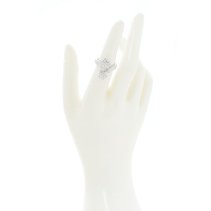 Chanel 18K White Gold Diamond Comete Geode Ring 52 6 2 of 5