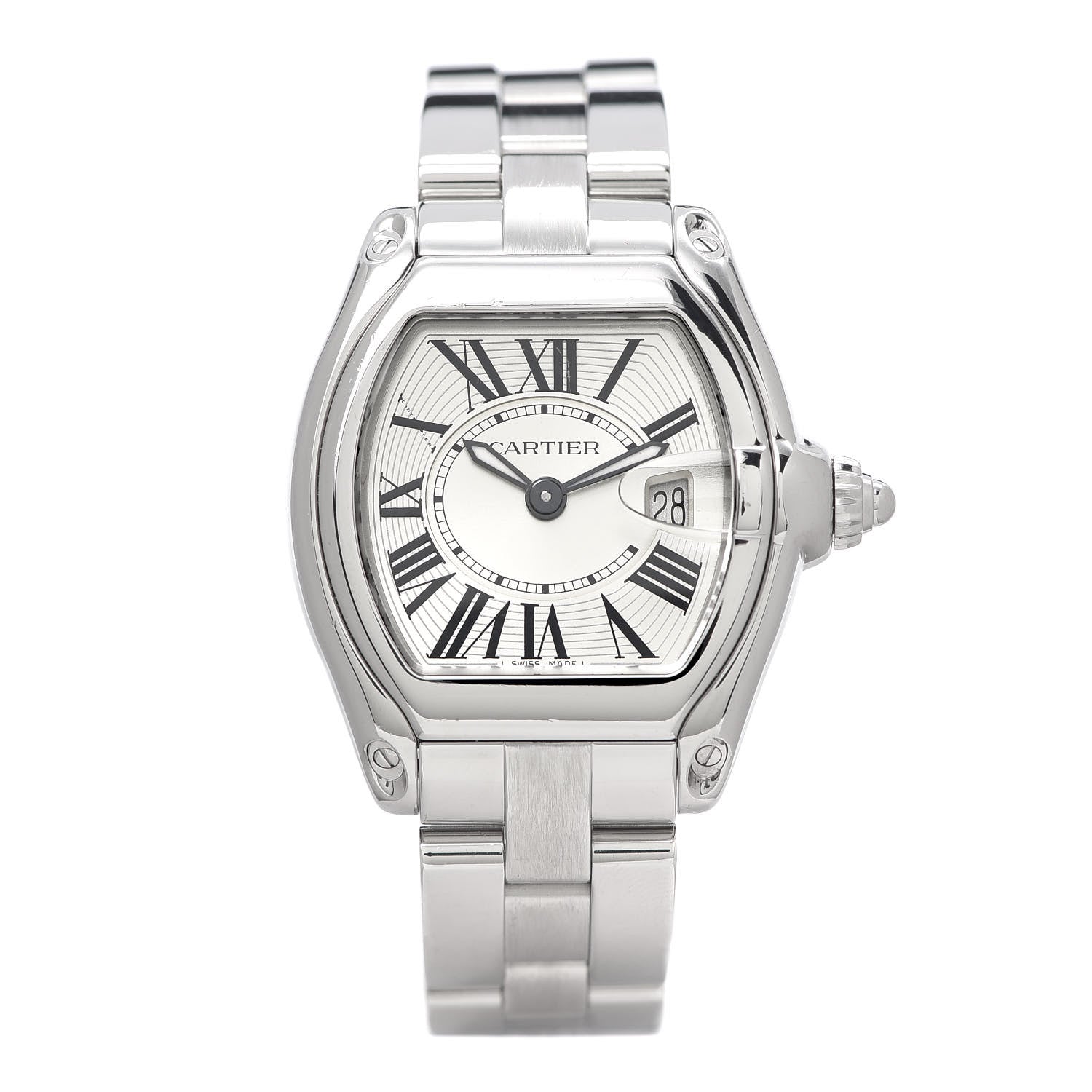Cartier Stainless Steel 31mm Roadster Quartz Watch 1 of 7