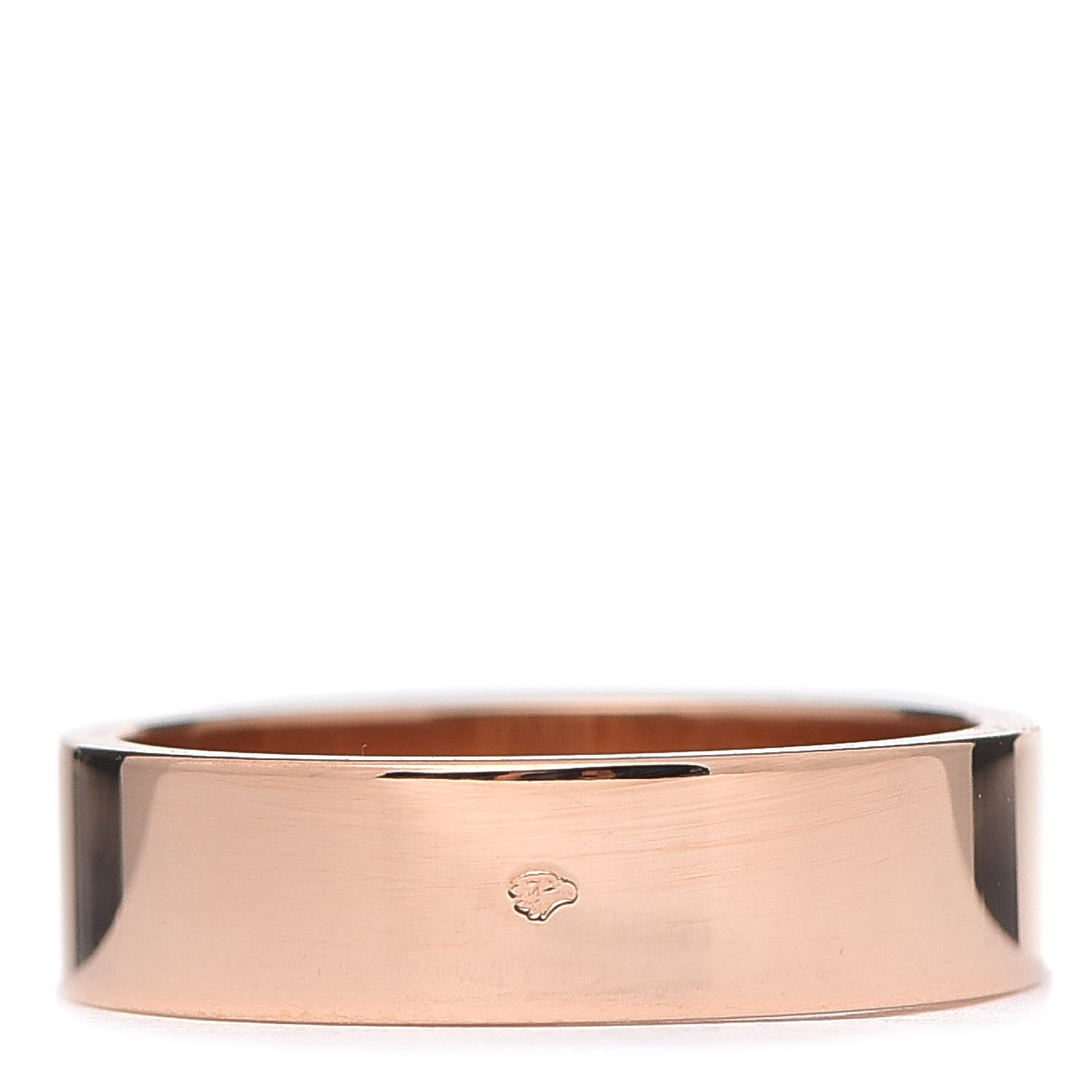 Hermes 18K Rose Gold Diamond PM Kelly Ring 51 5.75 3 of 5