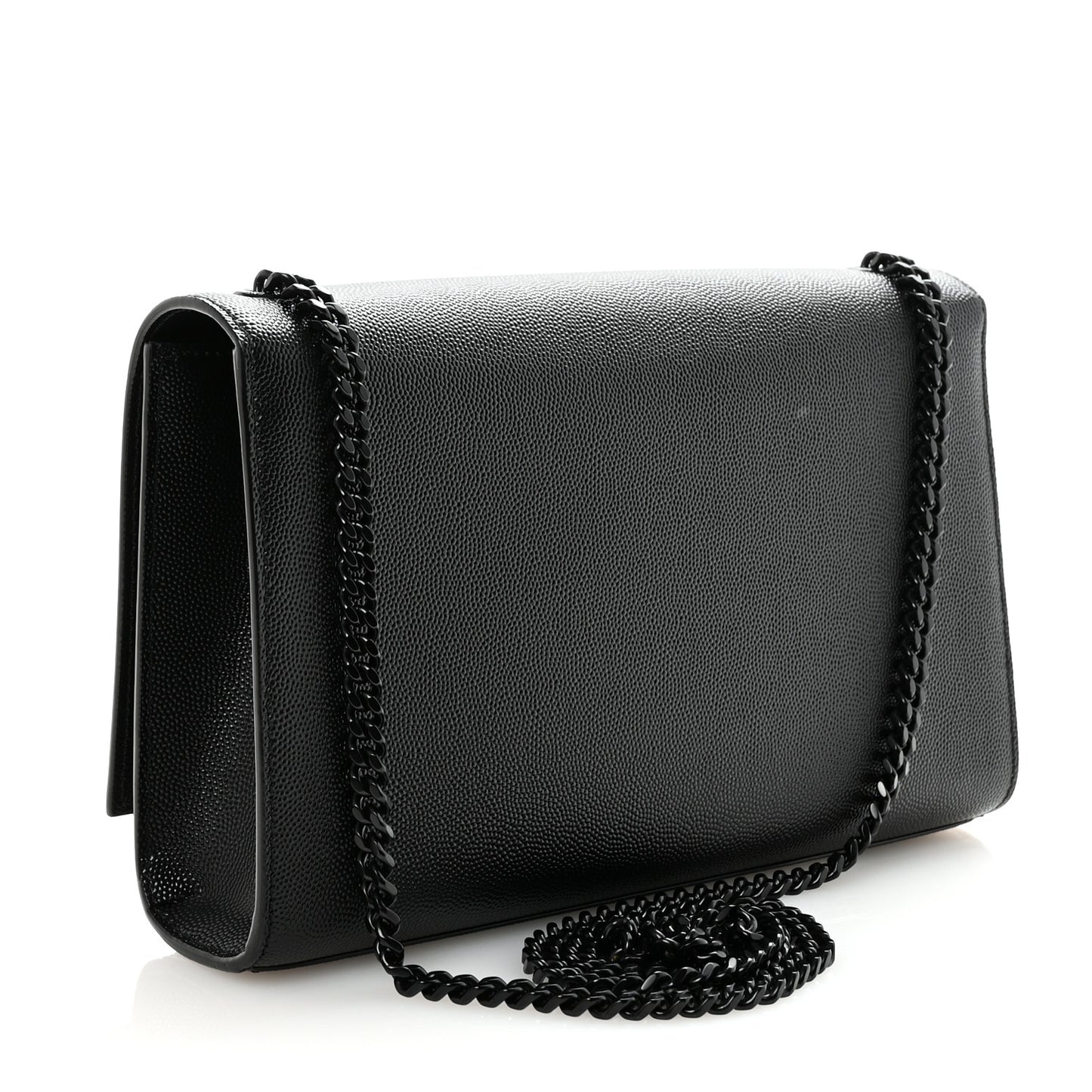 Grain De Poudre Medium Classic Monogram Monochrome Kate Satchel Black