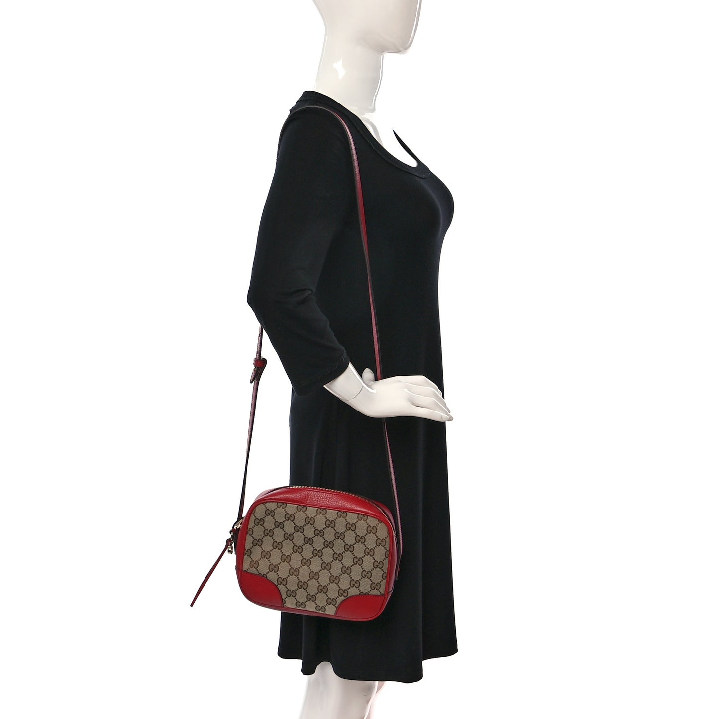 Monogram Mini Bree Messenger Bag Red