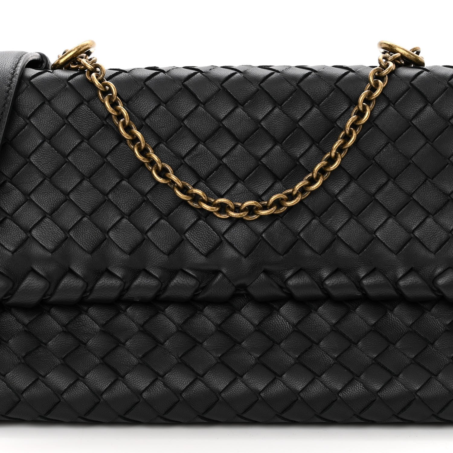 Bottega Veneta Nappa Intrecciato Baby Olimpia Shoulder Bag Black 7 of 9