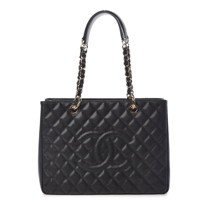 Chanel Caviar Quilted Grand Shopping Tote GST Black 1 of 11