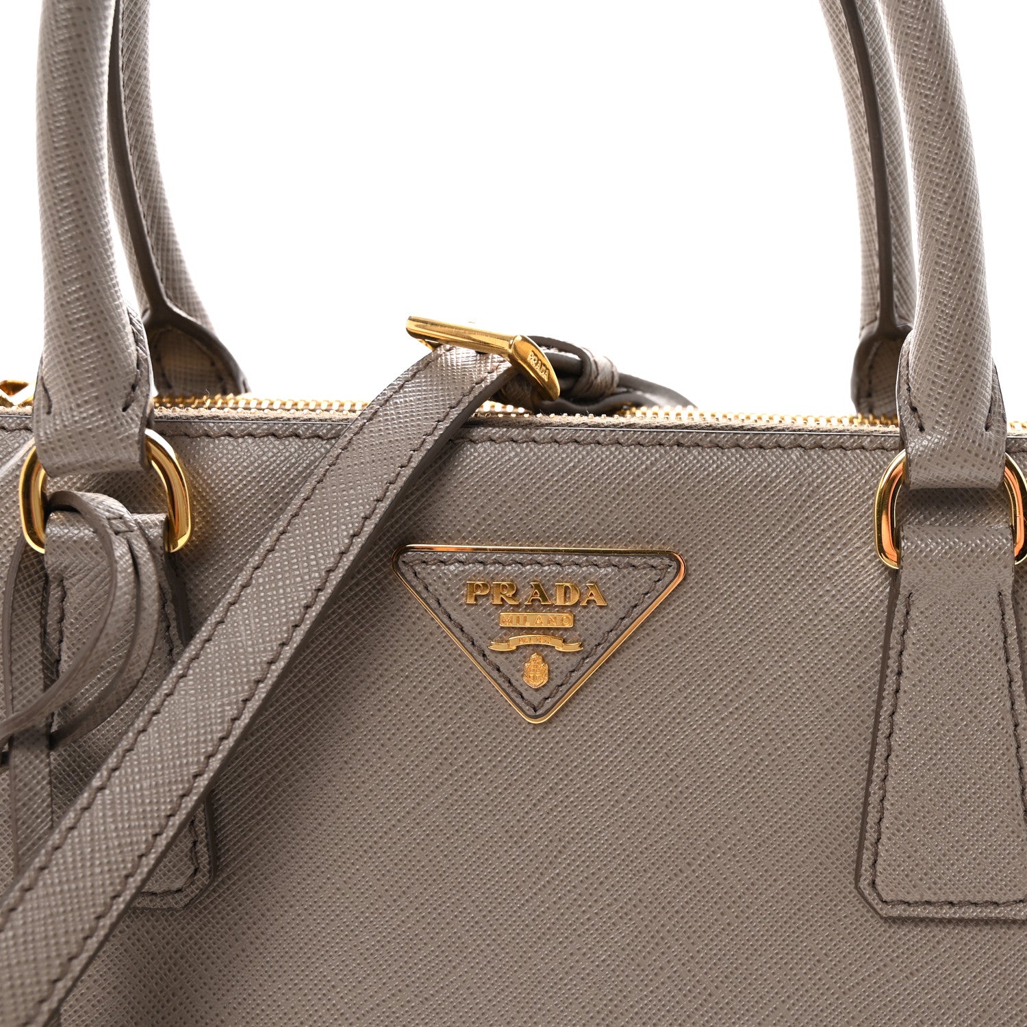 Prada Saffiano Lux Large Galleria Double Zip Tote Argilla 1874602